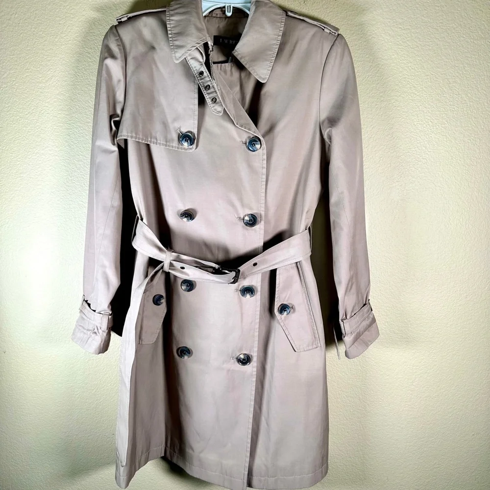 Ralph Lauren Women's Trench Coat Cotton Blend - Picture 7 of 16